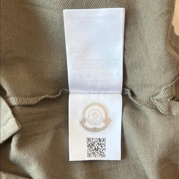 Moncler Dark Green Polo with Logo - Picture 12 of 14